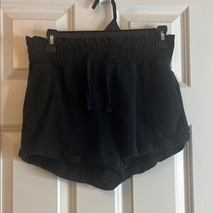 Hollister Black Athletic Shorts with High-Waisted Design
